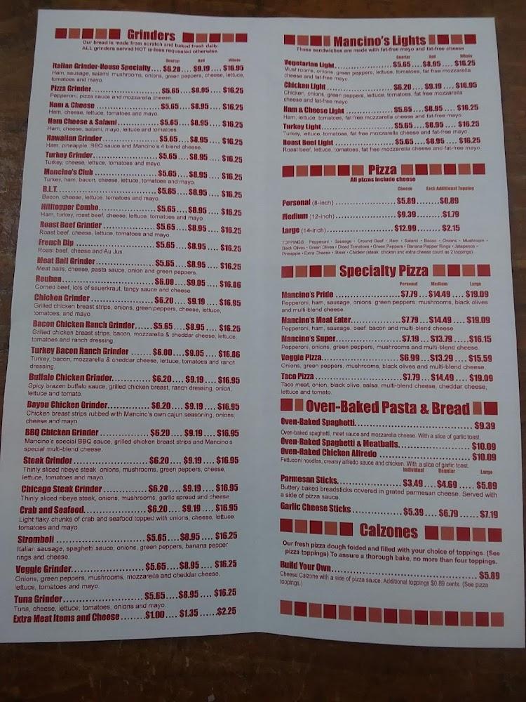 Mancino's of Glasgow Menu image 2